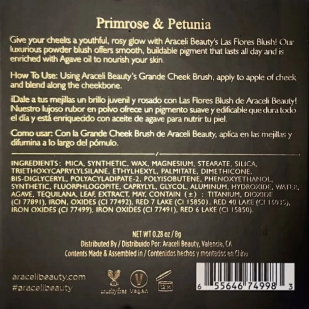 Araceli Las Flores Blushes (Primrose & Petunia)